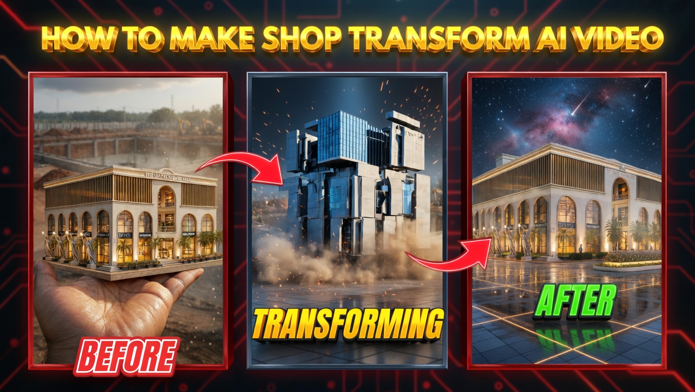 How to Make AI Shop Transformation Video